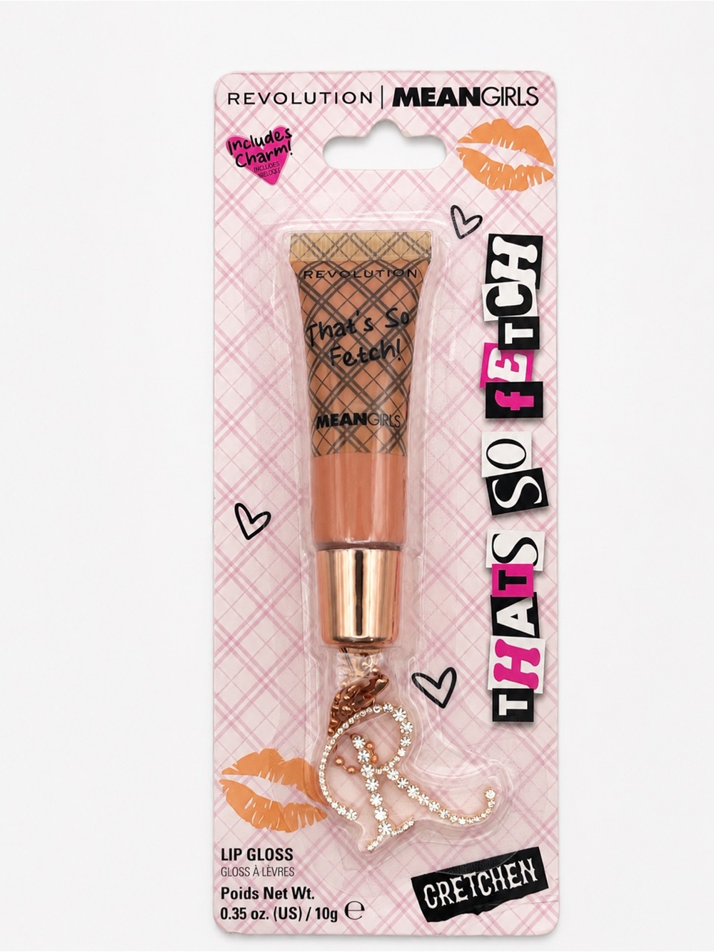 Revolution x Mean Girls That’s So Fetch Lip Gloss Gretchen w/ Charm NIP